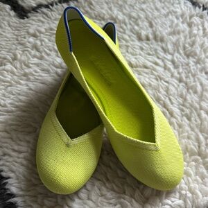 Rothy’s The Flat in Lemon Lime, size 9